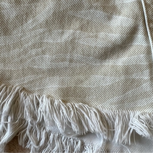 We The Free Skirt Bailey Denim Mini Zebra Print in Cream Size 28 - Picture 9 of 9